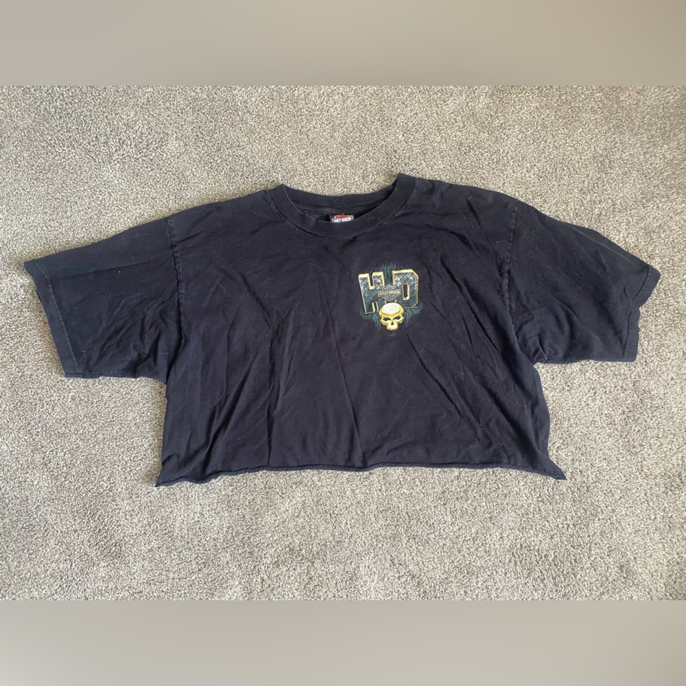Vintage Harley Davidson Crop